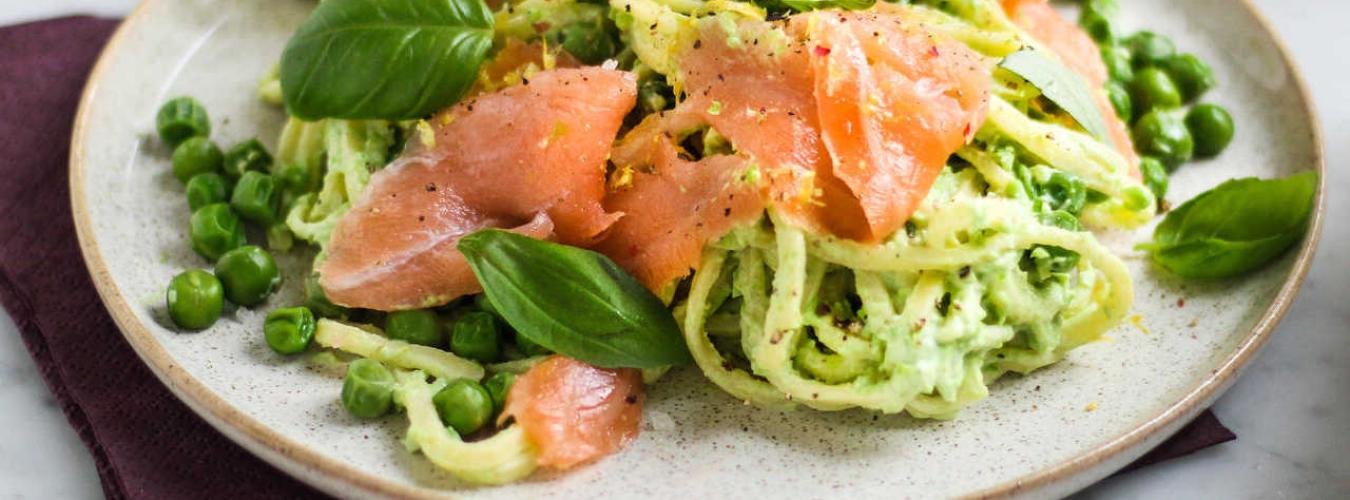 Pasta met zalm en MonChou