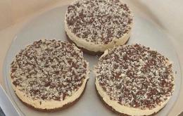 Mini MonChou taartjes met choco sprinkels